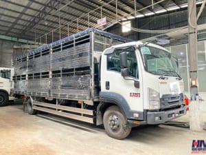 xe tải isuzu frr650 5 tấn thùng chở gia súc