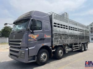 xe tải howo 4 chân thùng chở gia súc
