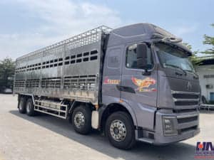 xe tải howo 4 chân thùng chở gia súc