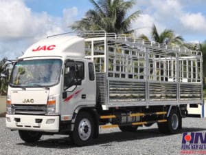 xe tải jac n800 plus e5 8 tấn thùng mui bạt
